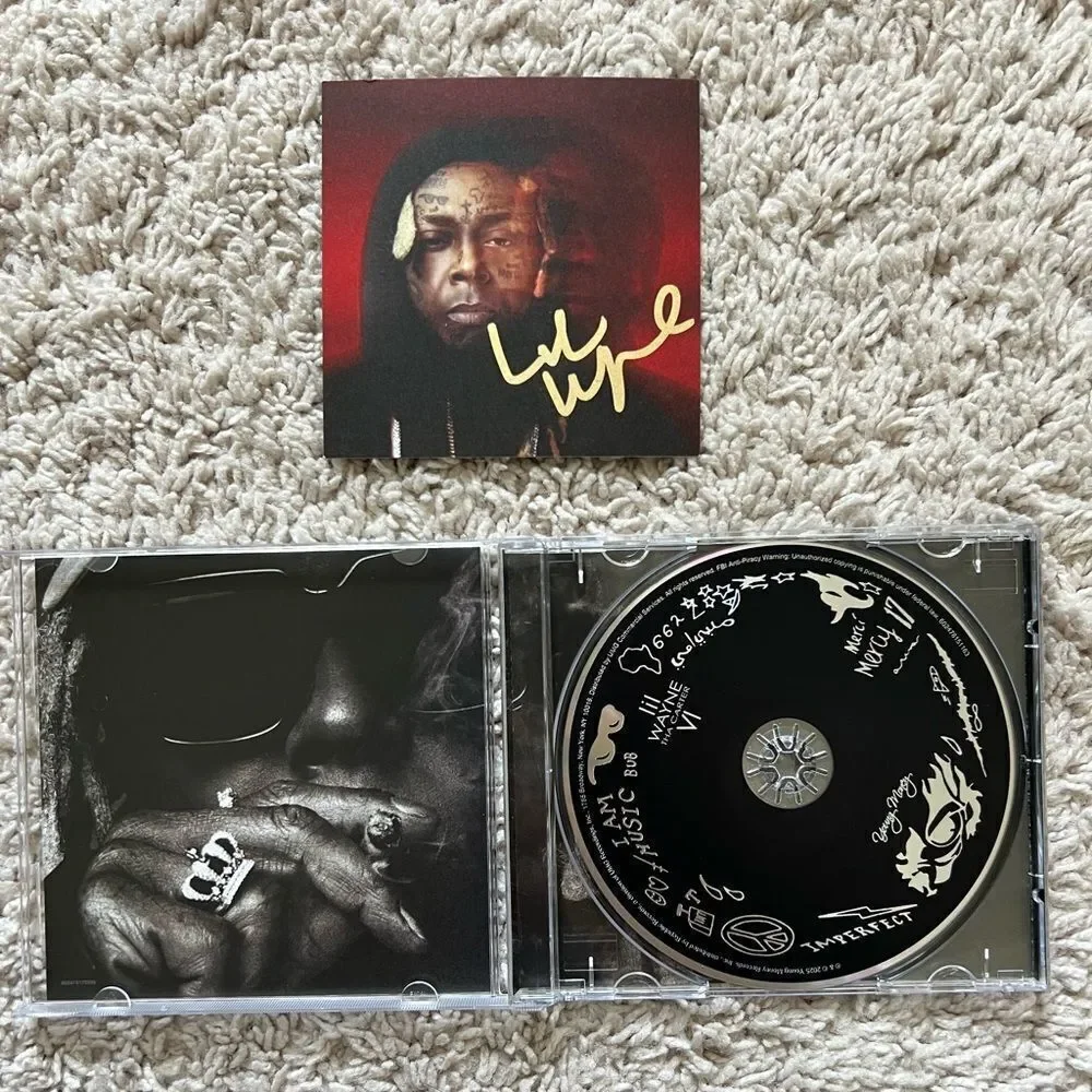 LIL WAYNE Tha Carter VI CD ALBUM WITH Signed AUTOGRAPH Art Card